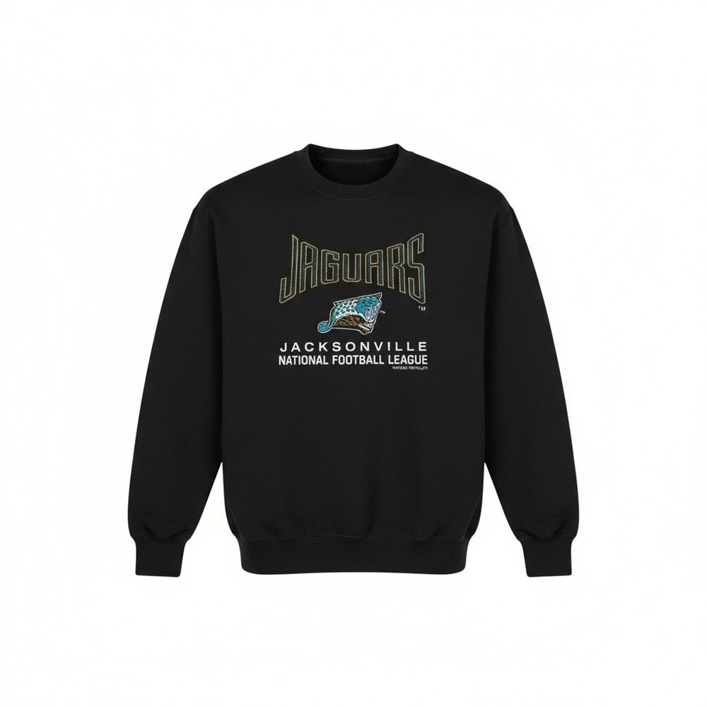 Jacksonville Jaguars Banned Logo‎ Sweatshirt Size XL 1994 Vintage NFL